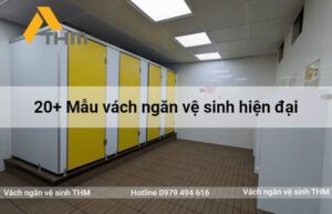 20+ Mẫu vách ngăn nhà vệ sinh hiện đại, thông dụng 2024