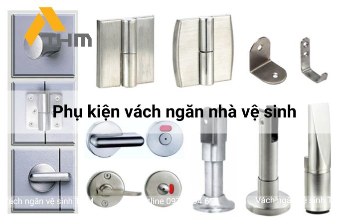 Phụ kiện vách ngăn nhà vệ sinh bao gồm những gì?