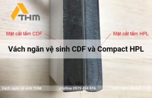 Hướng dẫn phân biệt vách ngăn vệ sinh CDF và Compact HPL